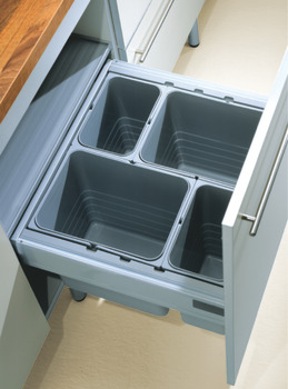 Lid with storage compartments, for One2Top functional lid systems