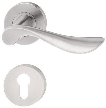 Door handle set, stainless steel, Startec, model PDH4179, rose