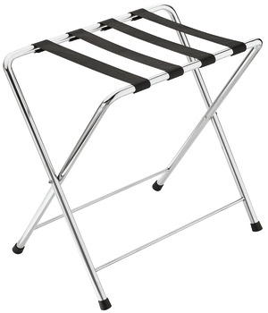 Luggage stand, Collapsible, stainless steel, Polished